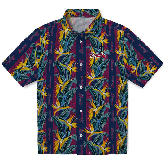 Atlanta Braves Hawaiian Shirt - Paradise Vines | Moonbestprint