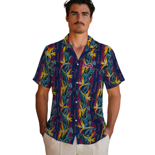 Atlanta Braves Hawaiian Shirt - Paradise Vines | Moonbestprint
