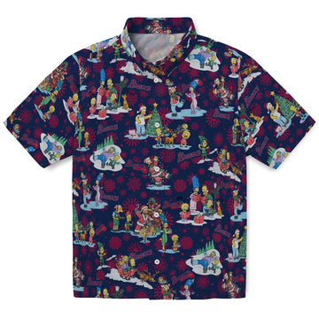 Atlanta Braves Hawaiian Shirt - Simpsons Christmas | Moonbestprint