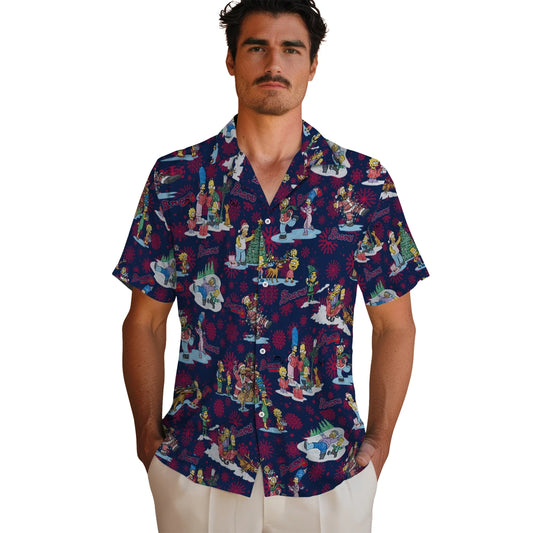 Atlanta Braves Hawaiian Shirt - Simpsons Christmas | Moonbestprint