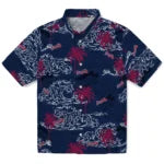 Atlanta Braves Hawaiian Shirt - Wave Palm | Moonbestprint