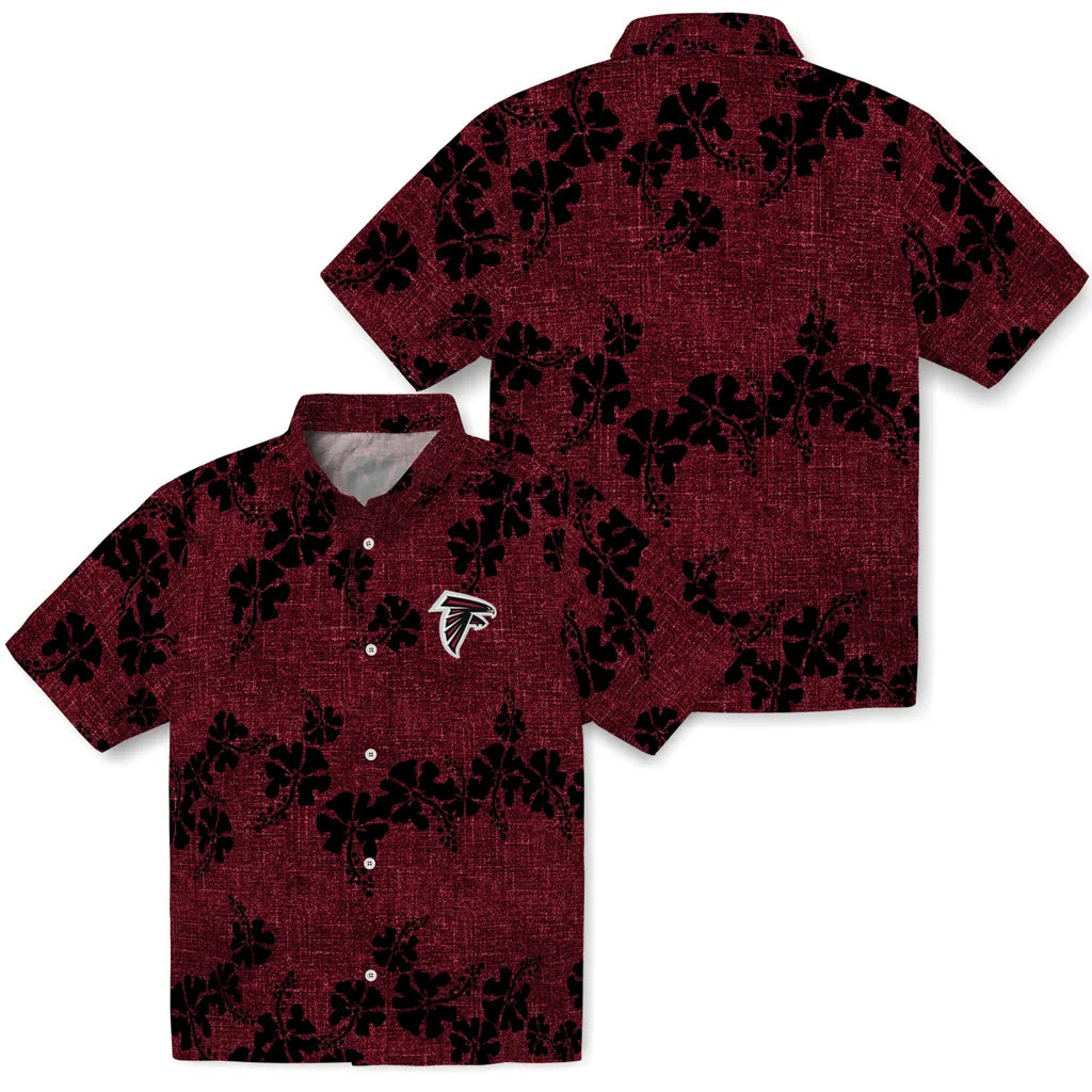 Atlanta Falcons Hawaiian Shirt - 50th State Flower | Moonbestprint