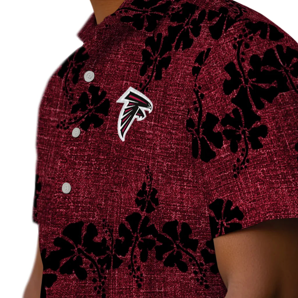 Atlanta Falcons Hawaiian Shirt - 50th State Flower | Moonbestprint