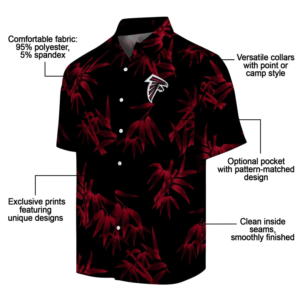 Atlanta Falcons Hawaiian Shirt - Bamboo Branches | Moonbestprint
