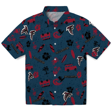 Atlanta Falcons Hawaiian Shirt - Beach Vibe | Moonbestprint