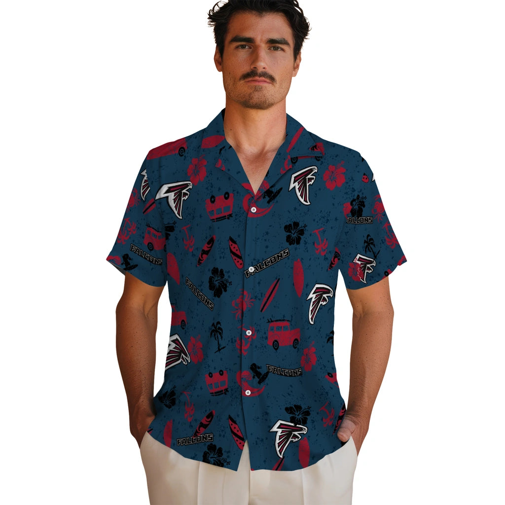 Atlanta Falcons Hawaiian Shirt - Beach Vibe | Moonbestprint