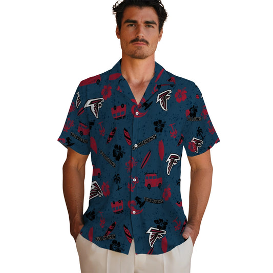 Atlanta Falcons Hawaiian Shirt - Beach Vibe | Moonbestprint