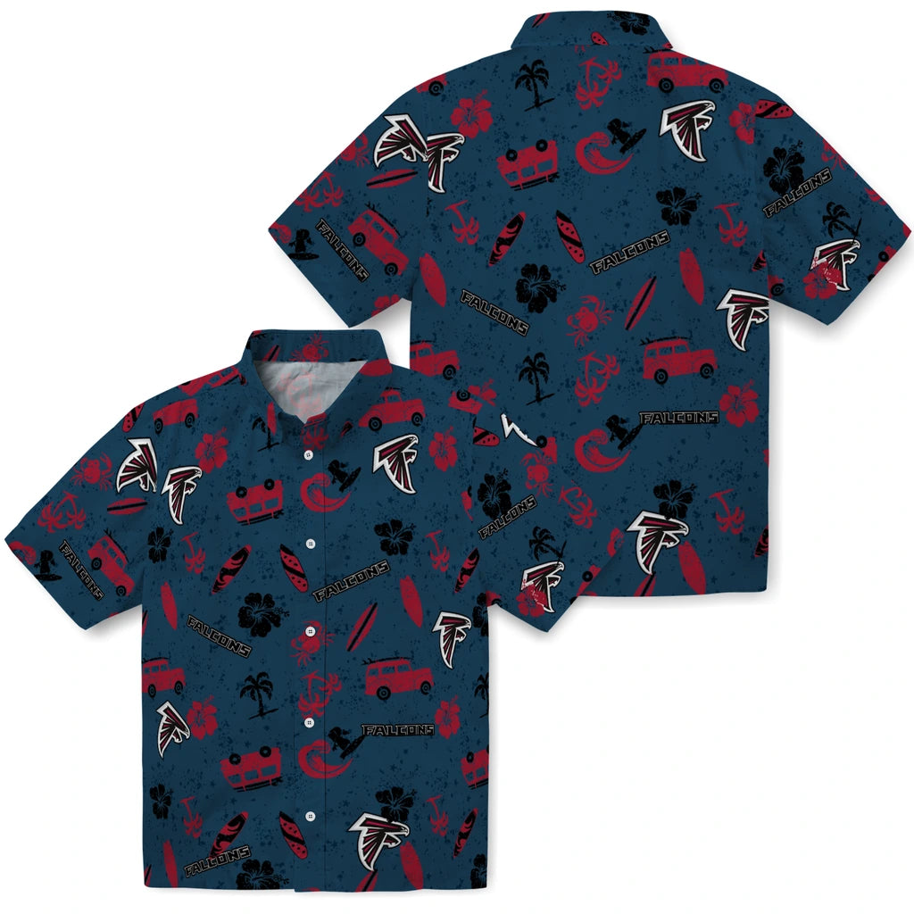 Atlanta Falcons Hawaiian Shirt - Beach Vibe | Moonbestprint