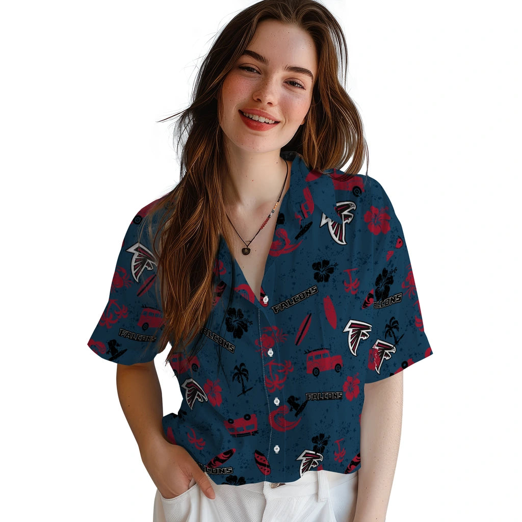 Atlanta Falcons Hawaiian Shirt - Beach Vibe | Moonbestprint
