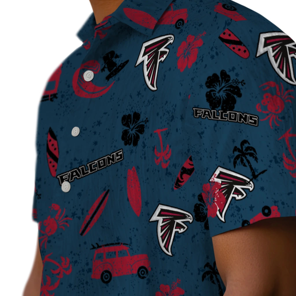 Atlanta Falcons Hawaiian Shirt - Beach Vibe | Moonbestprint