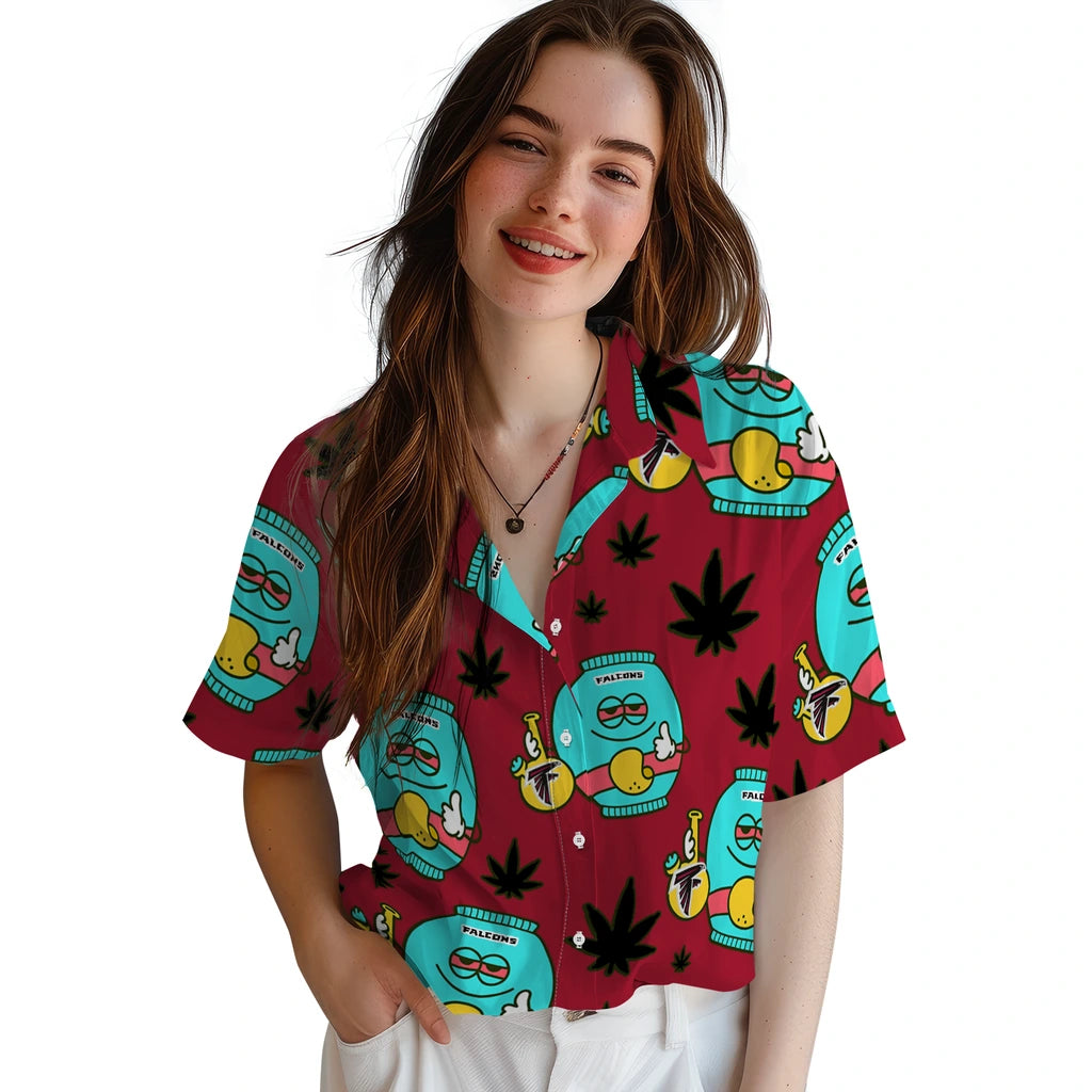 Atlanta Falcons Hawaiian Shirt - Chill Vibe | Moonbestprint