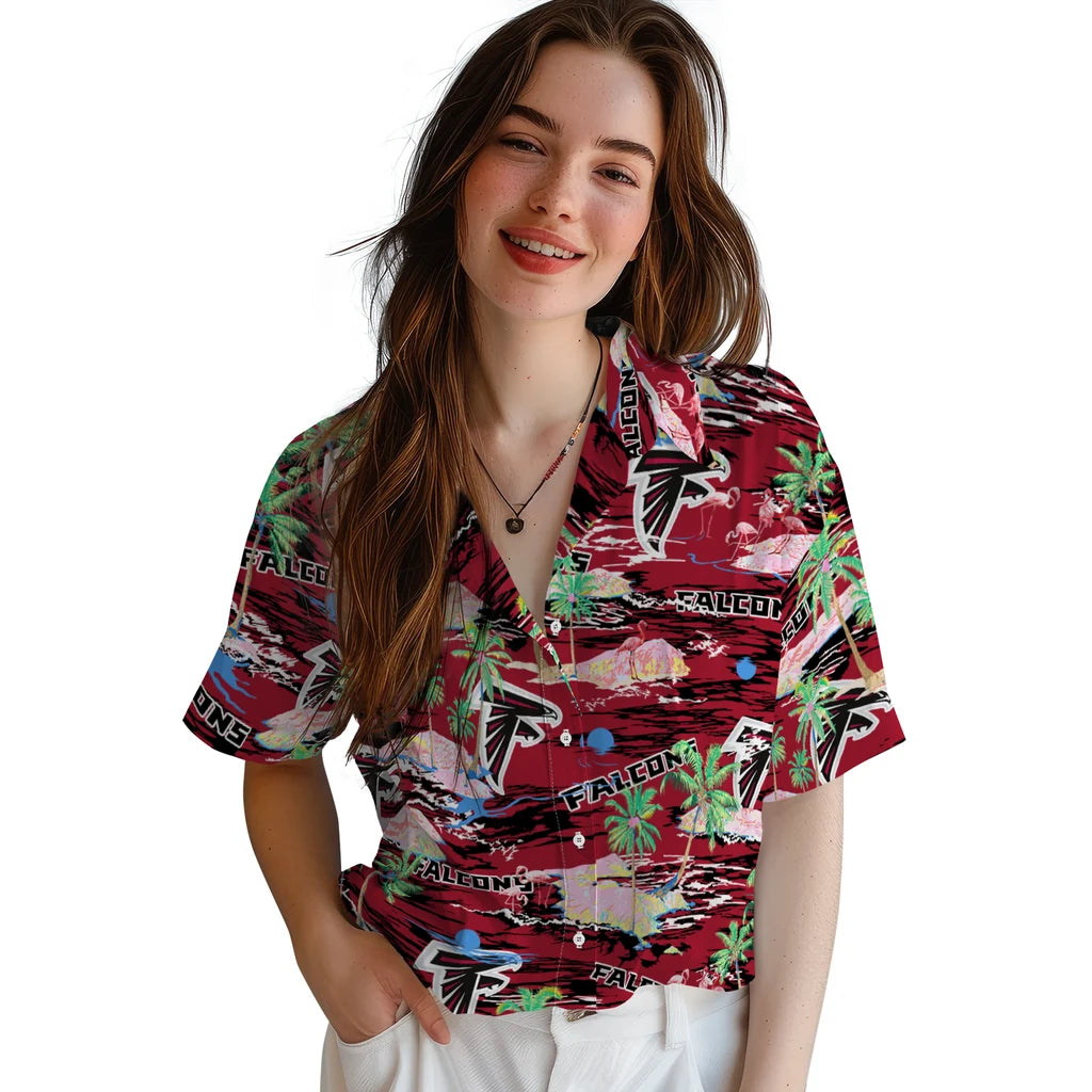 Atlanta Falcons Flamingo Retreat 2026 Hawaiian Shirt – Moonbestprint