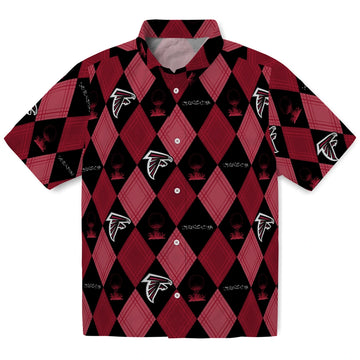 Atlanta Falcons Hawaiian Shirt - Golfing Plaid | Moonbestprint