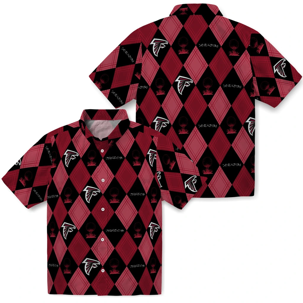 Atlanta Falcons Hawaiian Shirt - Golfing Plaid | Moonbestprint