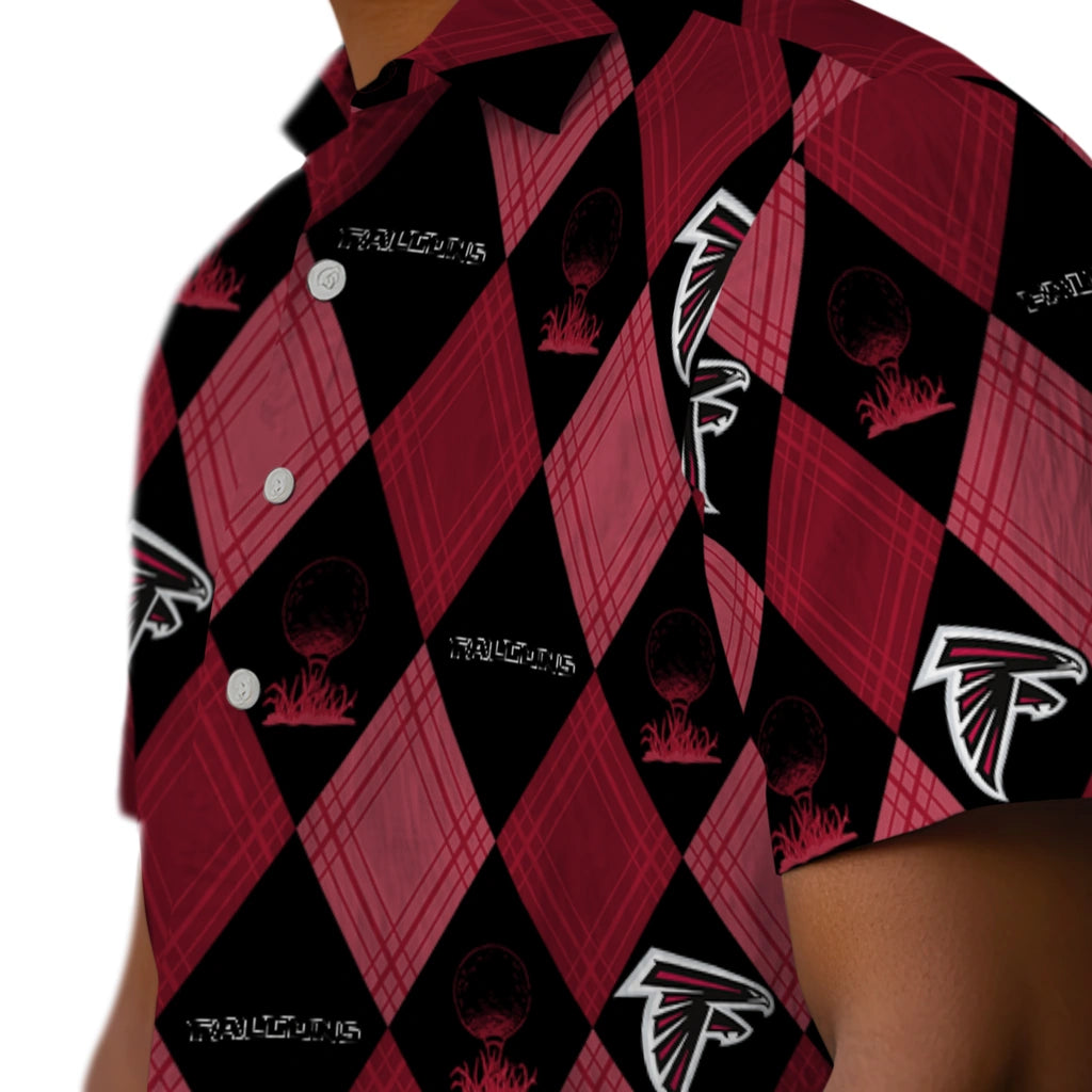 Atlanta Falcons Hawaiian Shirt - Golfing Plaid | Moonbestprint