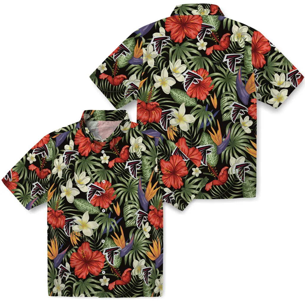 Atlanta Falcons Hawaiian Shirt - Hawaii Floral Hibiscus | Moonbestprint