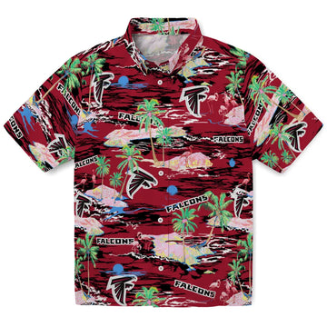 Atlanta Falcons Hawaiian Shirt - Hawaii Island | Moonbestprint
