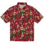Atlanta Falcons Hawaiian Shirt - Hawaiian Girls Design | Moonbestprint