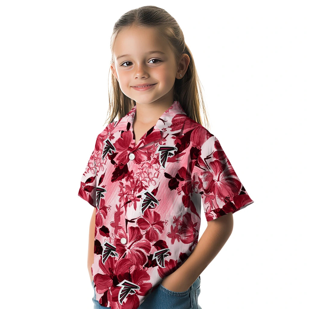Atlanta Falcons Hawaiian Shirt - Hibiscus Arrangement | Moonbestprint