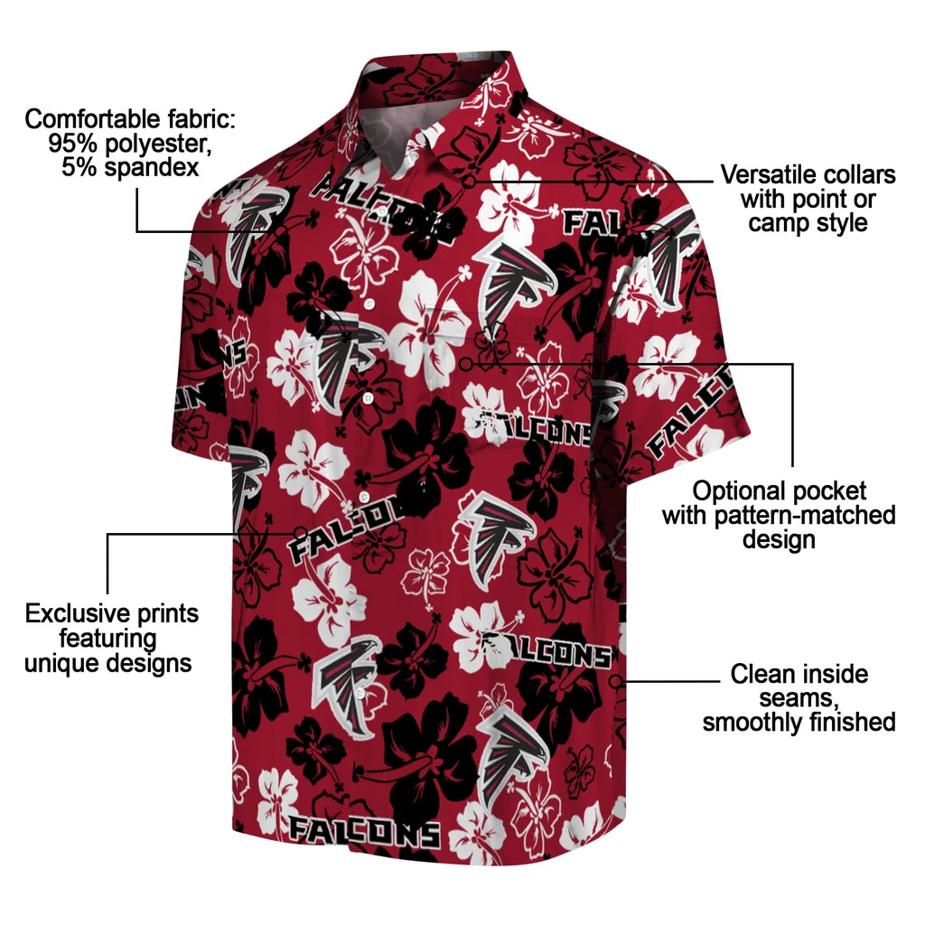 Atlanta Falcons Hibiscus Bloom Hawaiian Shirt – Moonbestprint