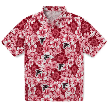 Atlanta Falcons Hawaiian Shirt - Hibiscus Blooms | Moonbestprint