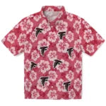 Atlanta Falcons Hawaiian Shirt - Hibiscus Cluster | Moonbestprint