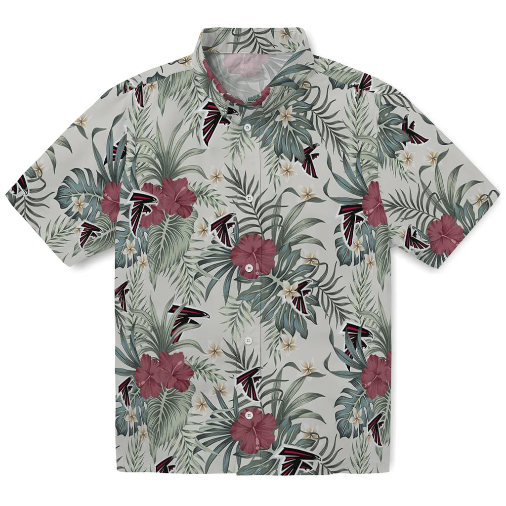 Atlanta Falcons Hawaiian Shirt - Hibiscus Designs | Moonbestprint