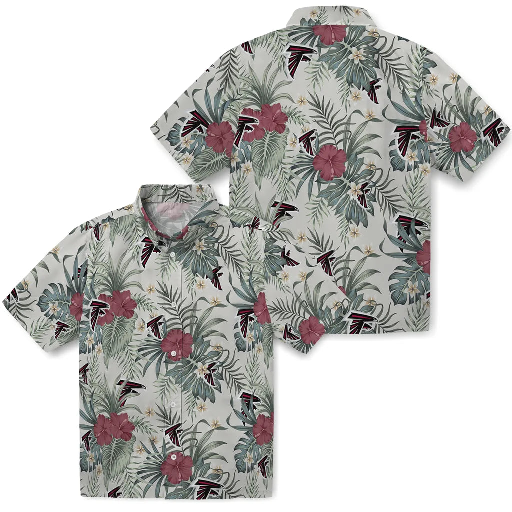 Atlanta Falcons Hawaiian Shirt - Hibiscus Designs | Moonbestprint