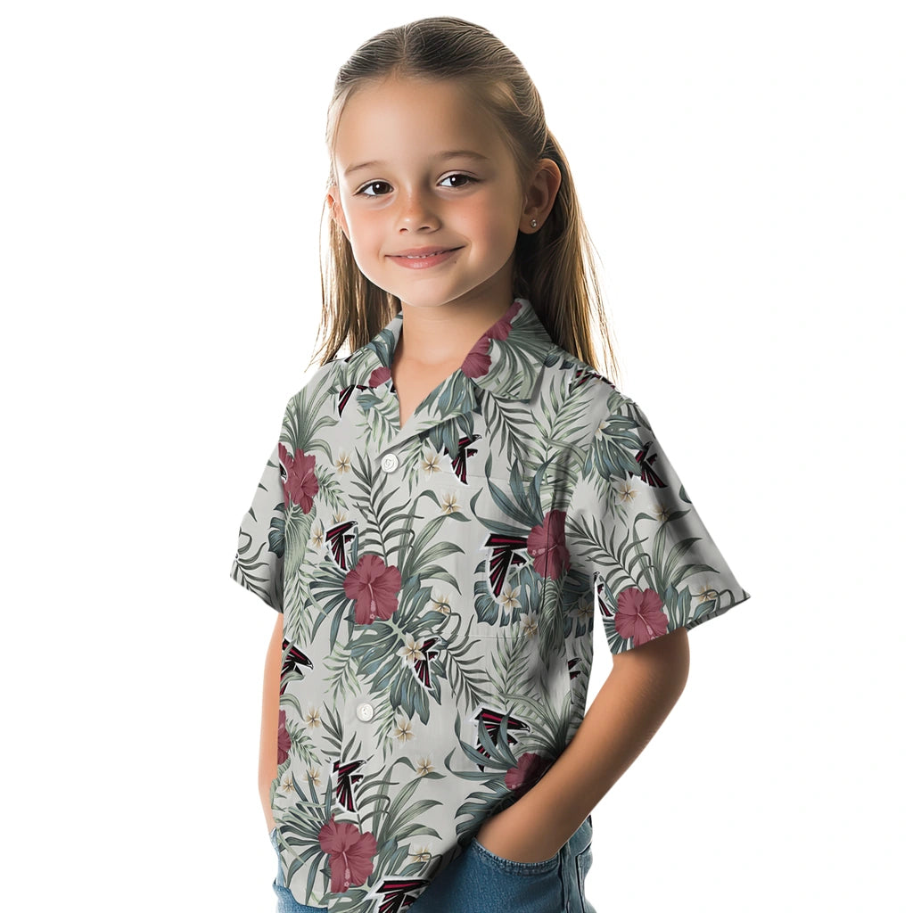 Atlanta Falcons Hawaiian Shirt - Hibiscus Designs | Moonbestprint