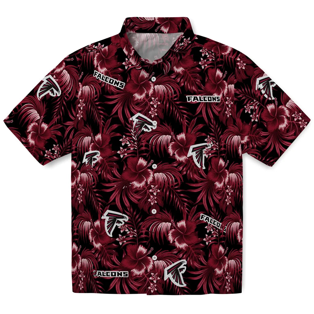 Atlanta Falcons Hawaiian Shirt - Hibiscus Exotic | Moonbestprint