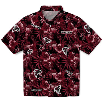 Atlanta Falcons Hawaiian Shirt - Hibiscus Exotic | Moonbestprint