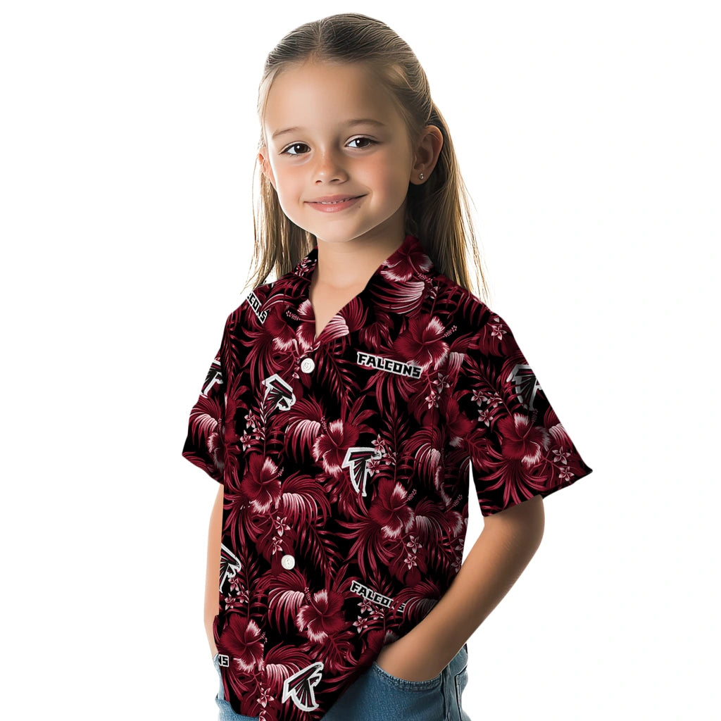 Atlanta Falcons Hawaiian Shirt - Hibiscus Exotic | Moonbestprint
