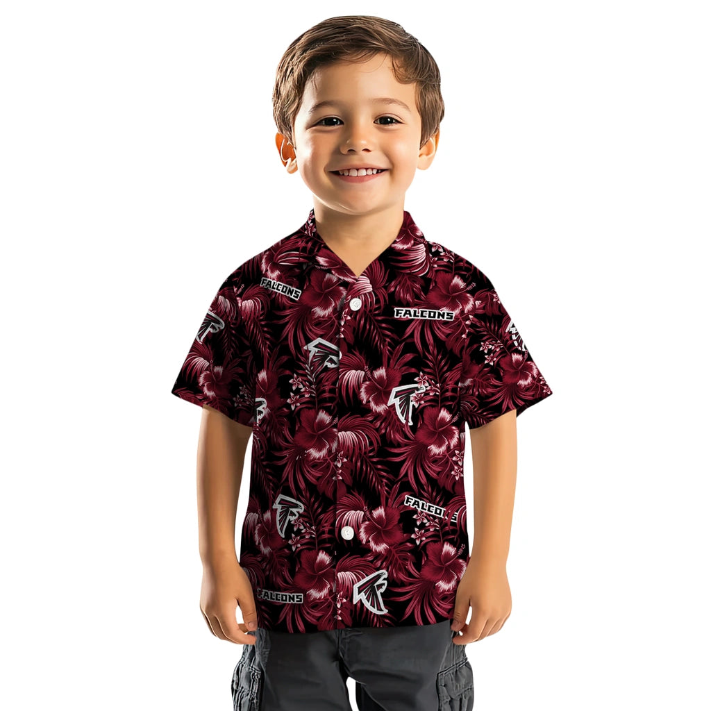 Atlanta Falcons Hawaiian Shirt - Hibiscus Exotic | Moonbestprint