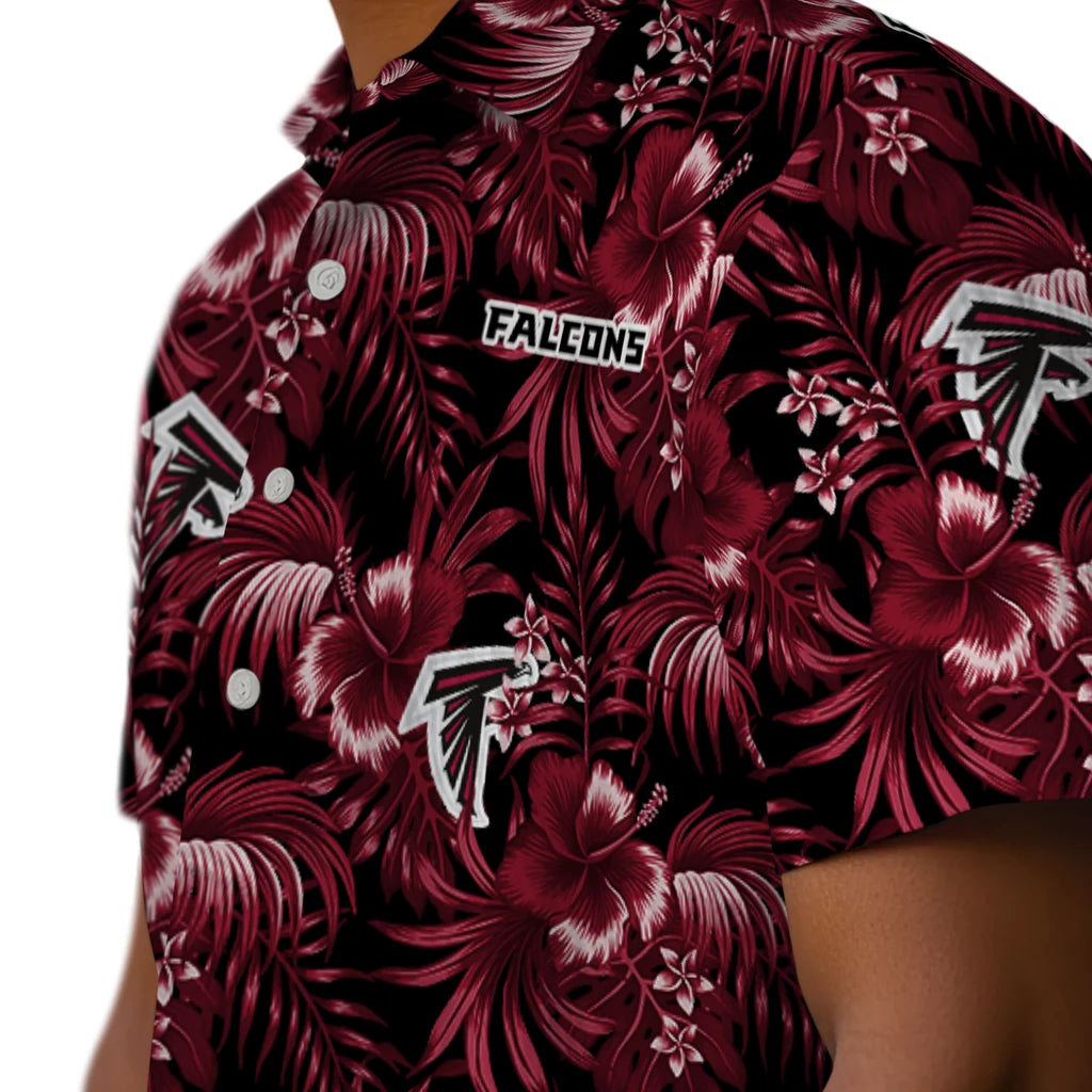 Atlanta Falcons Hawaiian Shirt - Hibiscus Exotic | Moonbestprint