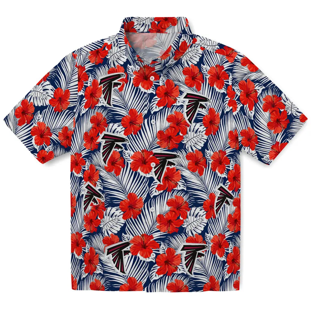 Atlanta Falcons Hawaiian Shirt - Hibiscus Fiesta | Moonbestprint