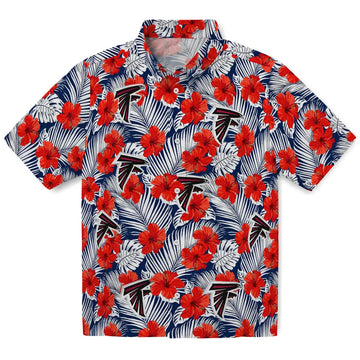 Atlanta Falcons Hawaiian Shirt - Hibiscus Fiesta | Moonbestprint