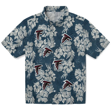 Atlanta Falcons Hawaiian Shirt - Hibiscus Flowers | Moonbestprint