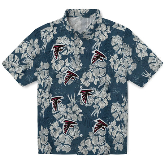 Atlanta Falcons Hawaiian Shirt - Hibiscus Flowers | Moonbestprint