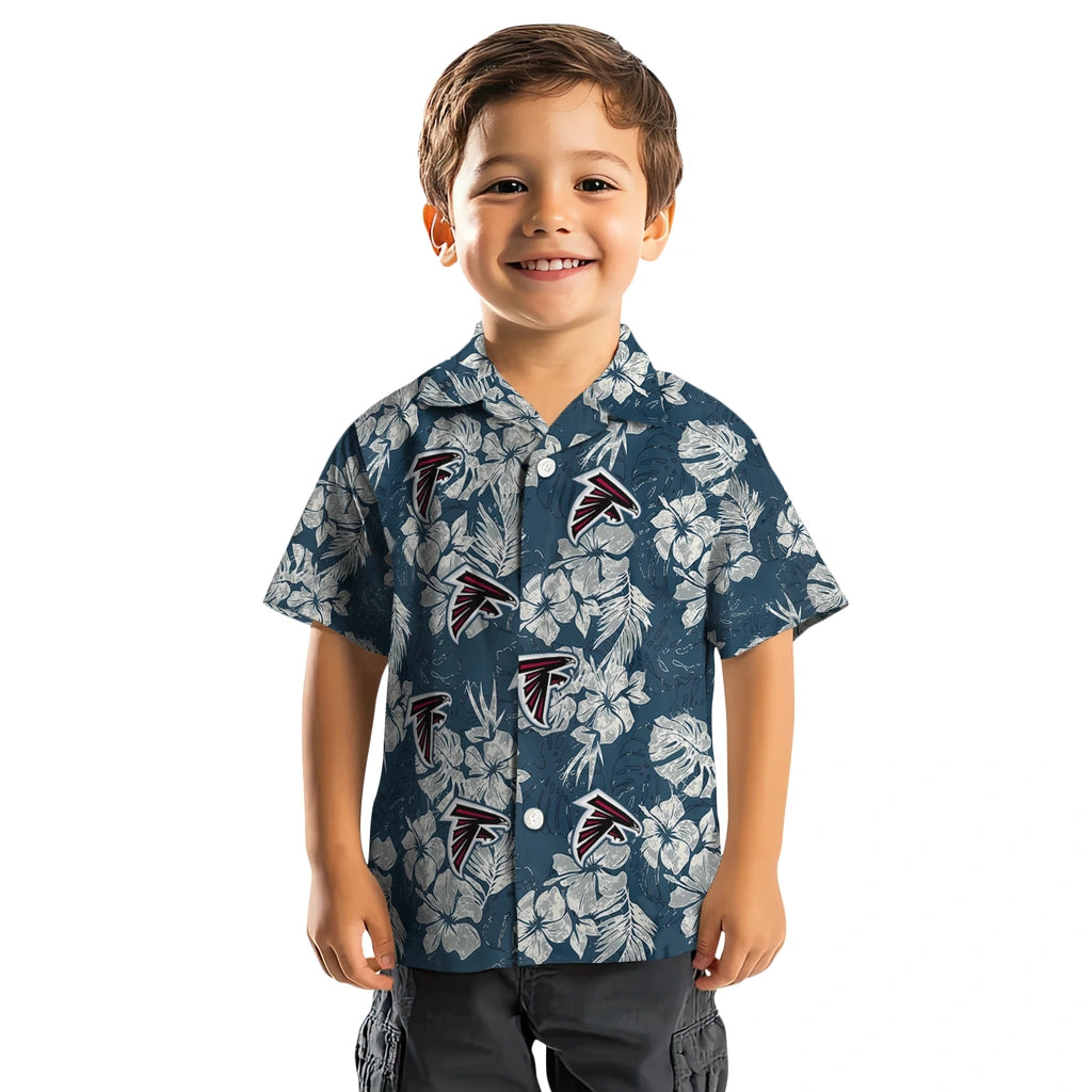 Atlanta Falcons Hawaiian Shirt - Hibiscus Flowers | Moonbestprint