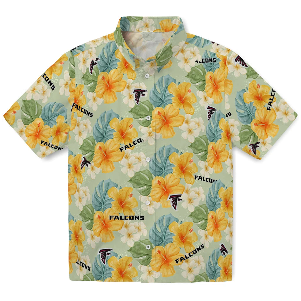 Atlanta Falcons Hawaiian Shirt - Hibiscus Mood | Moonbestprint