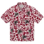 Atlanta Falcons Hawaiian Shirt - Hibiscus Motif | Moonbestprint