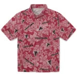 Atlanta Falcons Hawaiian Shirt - Hibiscus Oasis | Moonbestprint