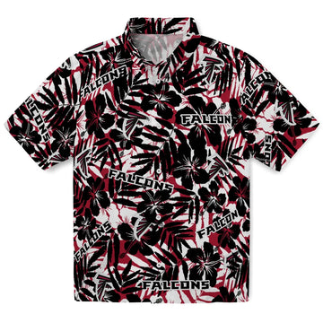 Atlanta Falcons Hawaiian Shirt - Hibiscus Overlay | Moonbestprint