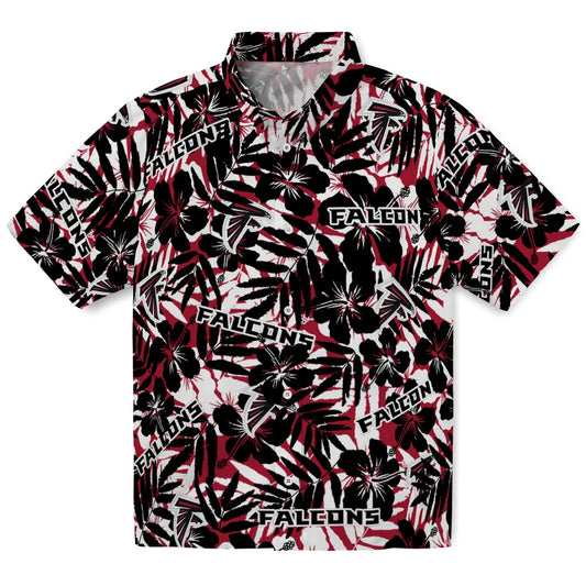 Atlanta Falcons Hawaiian Shirt - Hibiscus Overlay | Moonbestprint