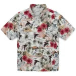Atlanta Falcons Hawaiian Shirt - Hibiscus Seaside | Moonbestprint