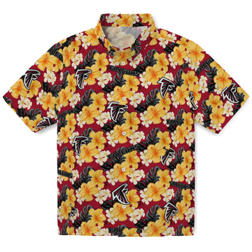 Atlanta Falcons Hawaiian Shirt - Hibiscus Tropics | Moonbestprint