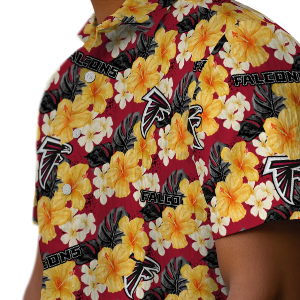 Atlanta Falcons Hawaiian Shirt - Hibiscus Tropics | Moonbestprint
