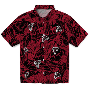 Atlanta Falcons Hawaiian Shirt - Monstera Layer | Moonbestprint