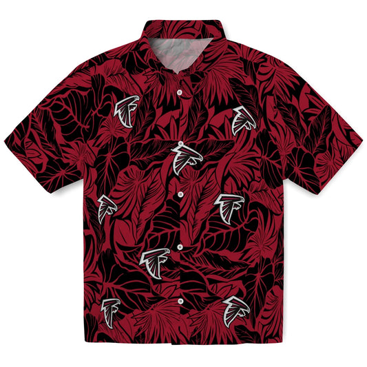 Atlanta Falcons Hawaiian Shirt - Monstera Layer | Moonbestprint