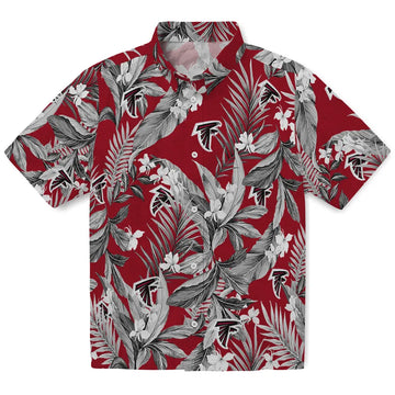 Atlanta Falcons Hawaiian Shirt - Palm Leaves | Moonbestprint